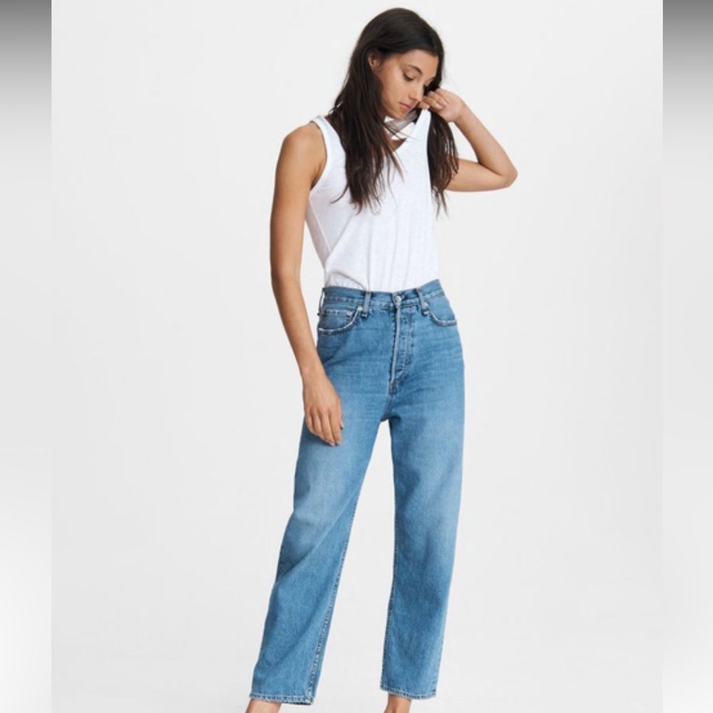 Rag & Bone 90s High-Rise Straight - Celestial - Picture 2 of 9